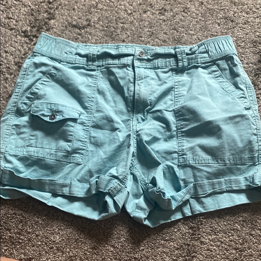 Women's Blue Casual Shorts